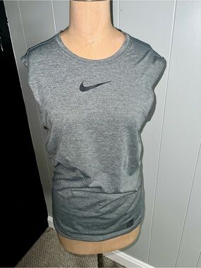 Nike Gray Sleeveless Dri-FIT Tank